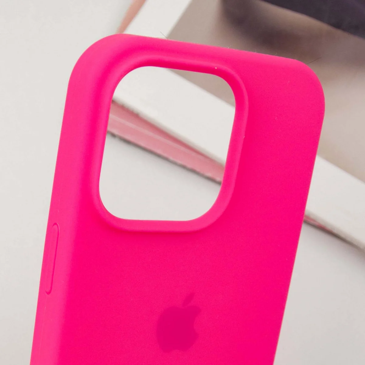 Чохол Silicone Case Full Protective (AA) Apple iPhone 16 Pro (6.3") Рожевий / Barbie pink