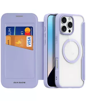 Чехол-книжка Dux Ducis Skin X Pro with MagSafe для Apple iPhone 16 Pro (6.3") Purple