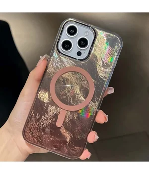 Чехол TPU Shiny Mountain (MagFit) для Apple iPhone 16 Pro (6.3") Chocolate