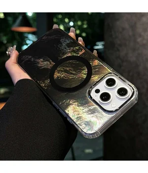 Чехол TPU Shiny Mountain (MagFit) для Apple iPhone 16 Pro (6.3") Black