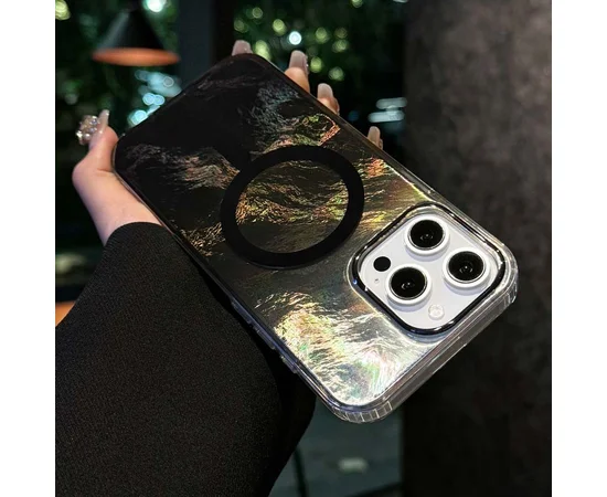 Чехол TPU Shiny Mountain (MagFit) для Apple iPhone 16 Pro (6.3") Black