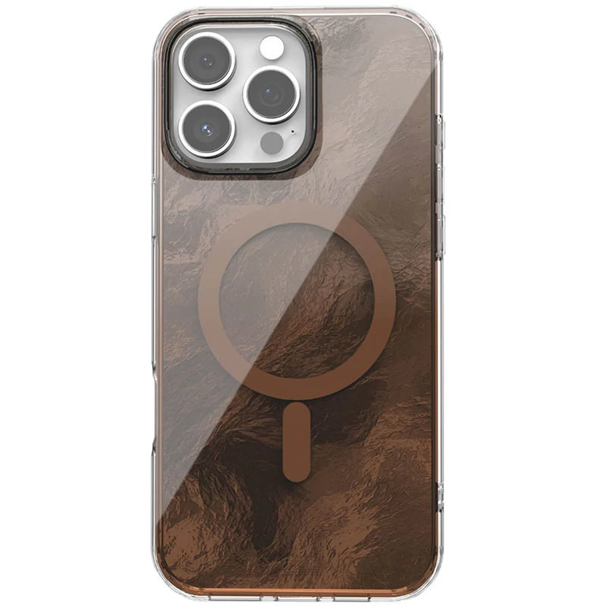Чехол TPU Shiny Mountain (MagFit) для Apple iPhone 16 Pro (6.3") Chocolate