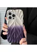TPU чехол Leaf для Apple iPhone 16 Pro (6.3") White / Purple