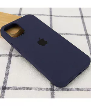Чохол Silicone Case Full Protective (AA) для Apple iPhone 16 Pro (6.3") Темно-синій / Midnight blue