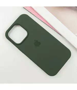Чохол Silicone Case Full Protective (AA) для Apple iPhone 16 Pro (6.3") Зелений / Cyprus Green