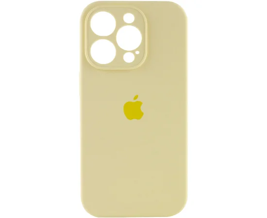 Чохол Silicone Case Full Camera Protective (AA) Apple iPhone 16 Pro (6.3") Жовтий / Mellow Yellow