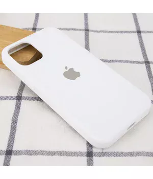 Чехол Silicone Case Full Protective (AA) для Apple iPhone 16 Pro (6.3") Белый / White