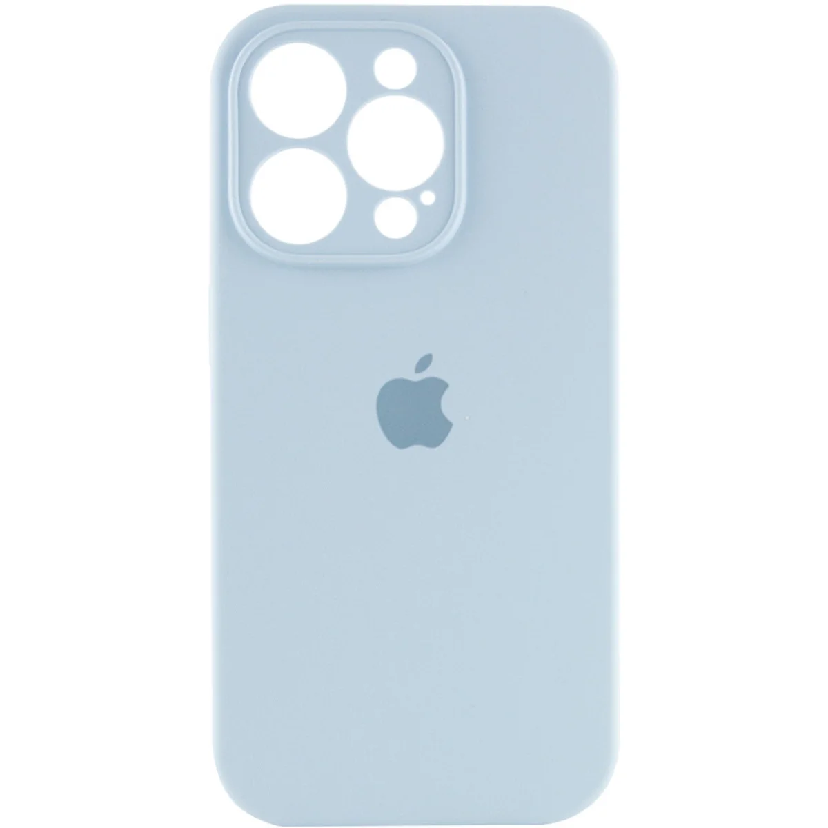 Чехол Silicone Case Full Camera Protective (AA) для Apple iPhone 16 Pro (6.3") Голубой / Sweet Blue