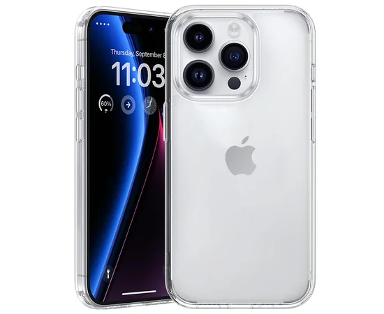TPU чохол Epic Transparent 1,5mm для Apple iPhone 16 Pro (6.3") Безбарвний (прозорий)