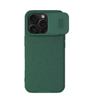 Карбоновая накладка Nillkin CamShield Pro Magnetic для Apple iPhone 16 Pro (6.3") Deep Green