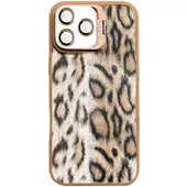 Чехол TPU+PC Wild Leopard with MagSafe and Lens для Apple iPhone 16 Pro (6.3") Brown