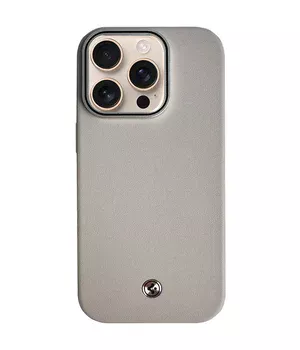 Чохол PC+Leather SGP with MagSafe для Apple iPhone 16 Pro (6.3") Grey