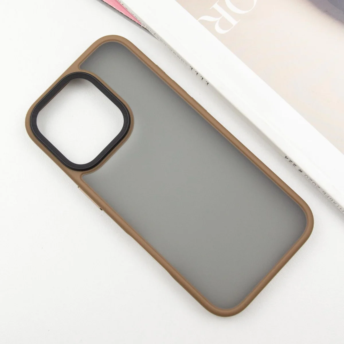 TPU+PC чехол Metal Buttons для Apple iPhone 16 Pro (6.3") Золотой