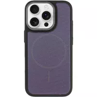Чехол PC TechWoven Hybrid with MagSafe для Apple iPhone 16 Pro (6.3") Black / Purple