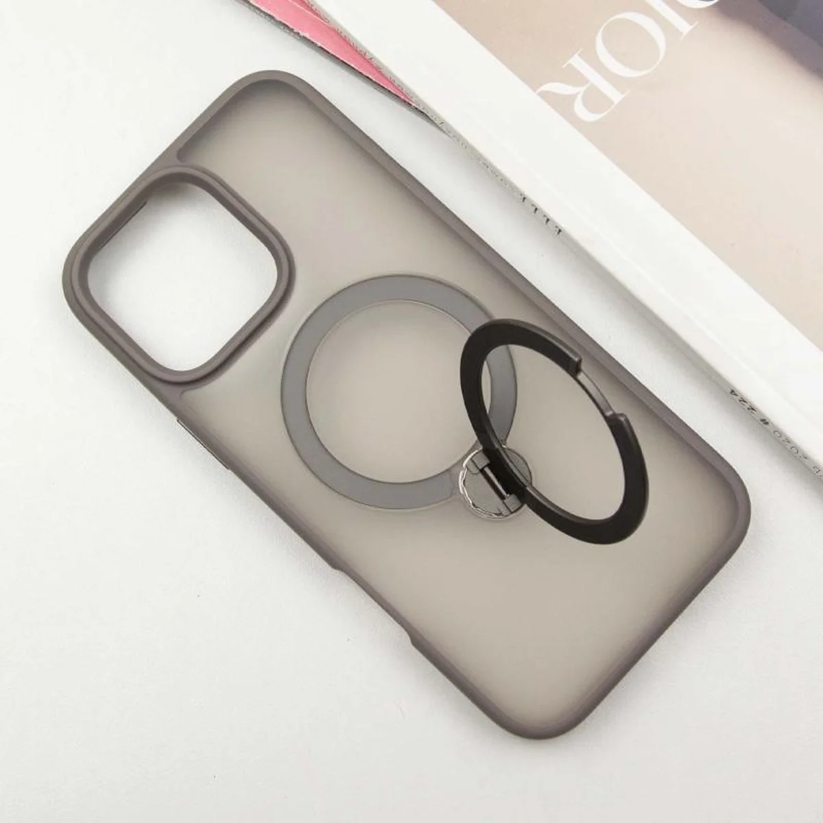 Чехол Ummi Colorful with MagSafe HQ Ring для Apple iPhone 16 Pro (6.3") Grey