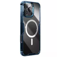 TPU чехол Nillkin Nature Pro Magnetic для Apple iPhone 16 Pro (6.3") Синий (прозрачный)