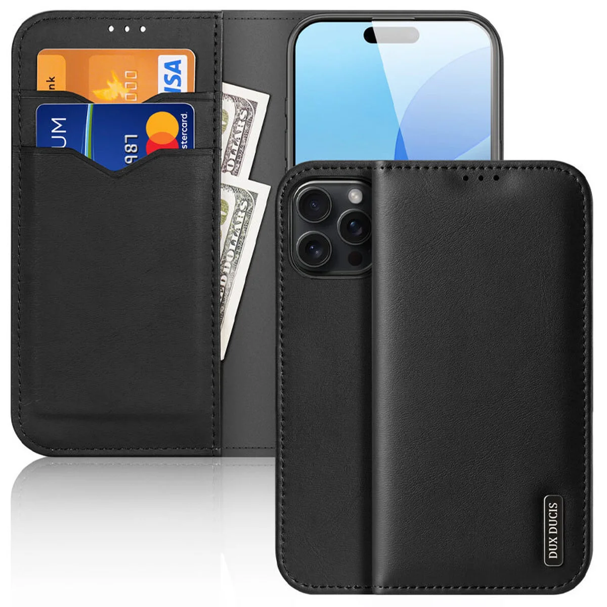 Чохол-книжка Dux Ducis Hivo для Apple iPhone 16 Pro (6.3") Black