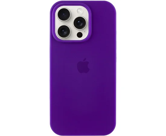 Чехол Silicone Case Full Protective (AA) для Apple iPhone 16 Pro (6.3") Фиолетовый / Ultra Violet