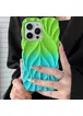 TPU чехол Leaf для Apple iPhone 16 Pro (6.3") Green / Aqua