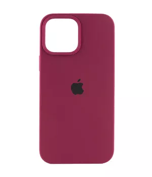 Чехол Silicone Case Full Protective (AA) для Apple iPhone 16 Pro (6.3") Бордовый / Maroon