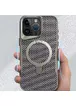 TPU+PC чохол Metal Buttons with MagSafe Carbon Ring для Apple iPhone 16 Pro (6.3") Сірий