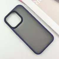 TPU+PC чохол Metal Buttons для Apple iPhone 16 Pro (6.3") Синій