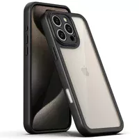TPU чехол Transparent + Colour 1,5mm для Apple iPhone 16 Pro (6.3") Black