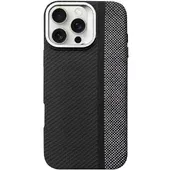 TPU чехол Pixel Craft with MagSafe для Apple iPhone 16 Pro (6.3") Carbon Line