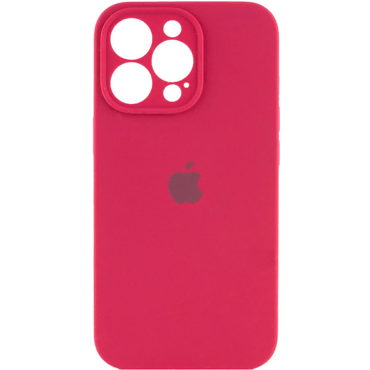Чохол Silicone Case Full Camera Protective (AA) Apple iPhone 16 Pro (6.3") Червоний / Rose Red