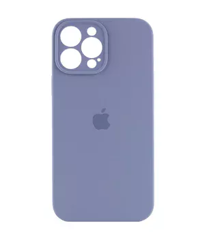 Чехол Silicone Case Full Camera Protective (AA) для Apple iPhone 16 Pro (6.3") Серый / Lavender Gray