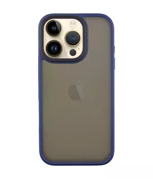 TPU+PC чехол Metal Buttons для Apple iPhone 16 Pro (6.3") Синий