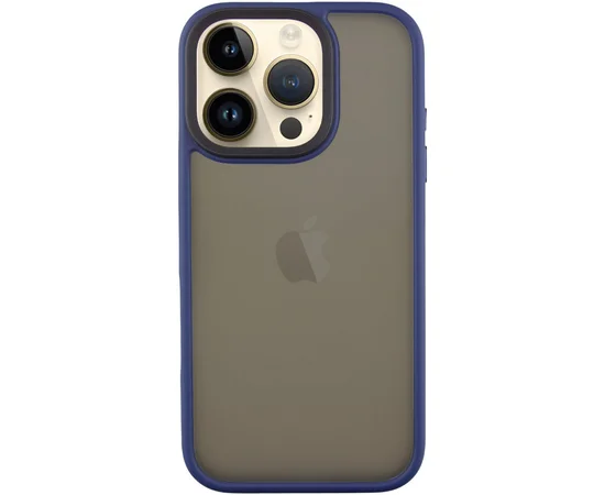 TPU+PC чохол Metal Buttons для Apple iPhone 16 Pro (6.3") Синій