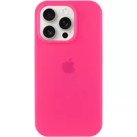 Чохол Silicone Case Full Protective (AA) Apple iPhone 16 Pro (6.3") Рожевий / Barbie pink