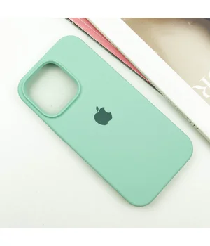 Чехол Silicone Case Full Protective (AA) для Apple iPhone 16 Pro (6.3") Бирюзовый / Turquoise
