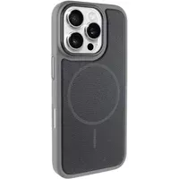 Чохол PC TechWoven Hybrid with MagSafe для Apple iPhone 16 Pro (6.3") Grey / Black