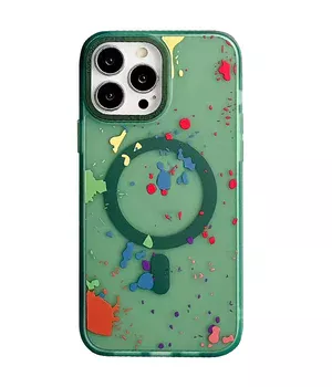 Чохол TPU+PC Flush with MagSafe для Apple iPhone 16 Pro (6.3") Dark green