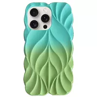 TPU чехол Leaf для Apple iPhone 16 Pro (6.3") Marine Green / Mint