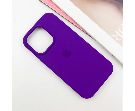 Чехол Silicone Case Full Protective (AA) для Apple iPhone 16 Pro (6.3") Фиолетовый / Ultra Violet