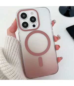 Чохол TPU+PC Shadow with MagSafe для Apple iPhone 16 Pro (6.3") Rose Gold