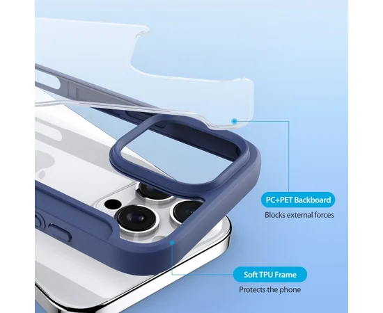 Чехол-книжка Dux Ducis Skin X Pro with MagSafe для Apple iPhone 16 Pro (6.3") Blue