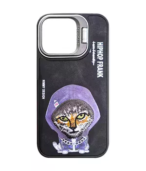 TPU+PC чехол Friends для Apple iPhone 16 Pro (6.3") Black Cat