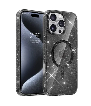 Чохол TPU Eclipse Sparkle (MagFit) для Apple iPhone 16 Pro (6.3") Black