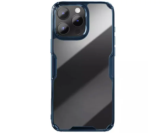 TPU чохол Nillkin Nature Pro Series для Apple iPhone 16 Pro (6.3") Синій (прозорий)