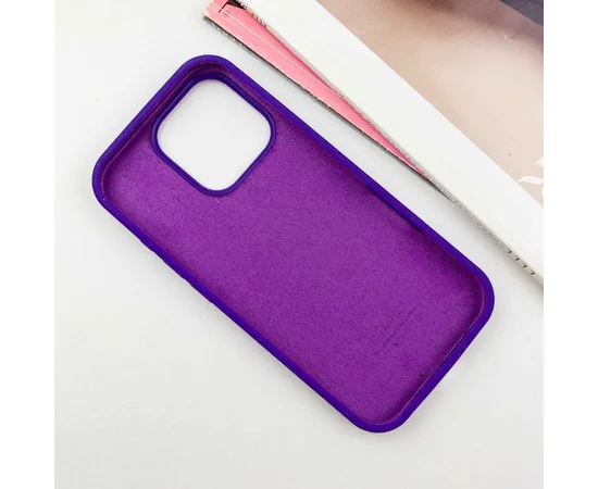 Чехол Silicone Case Full Protective (AA) для Apple iPhone 16 Pro (6.3") Фиолетовый / Ultra Violet