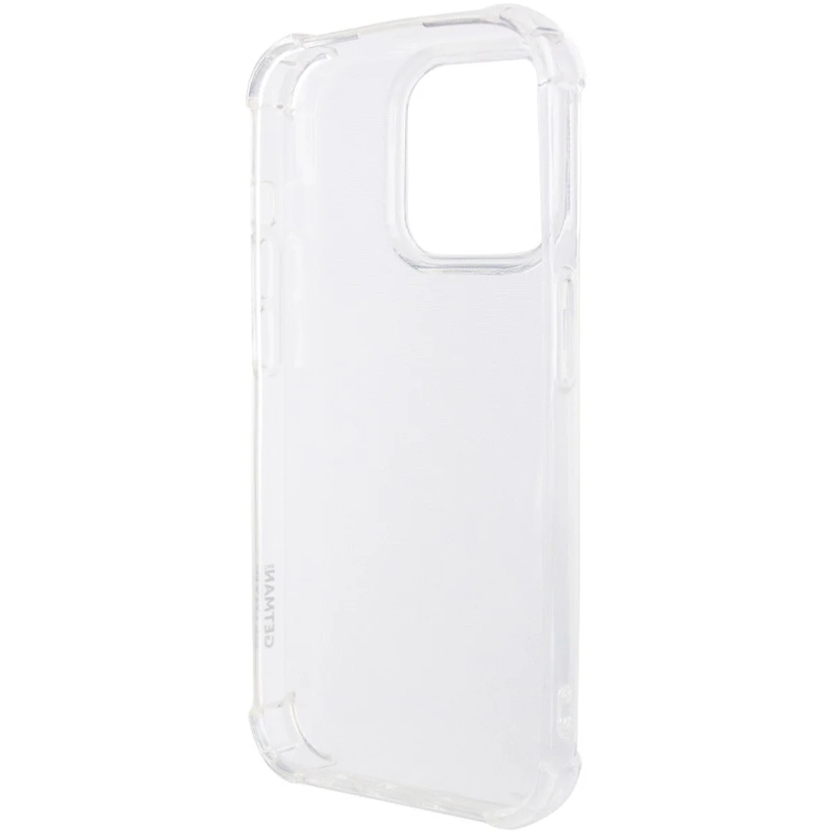 TPU чехол GETMAN Ease logo усиленные углы для Apple iPhone 16 Pro (6.3") Бесцветный (прозрачный)