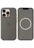 Чехол Silicone case (AAA) with Magsafe and Animation (button) для Apple iPhone 16 Pro (6.3") Stone Grey