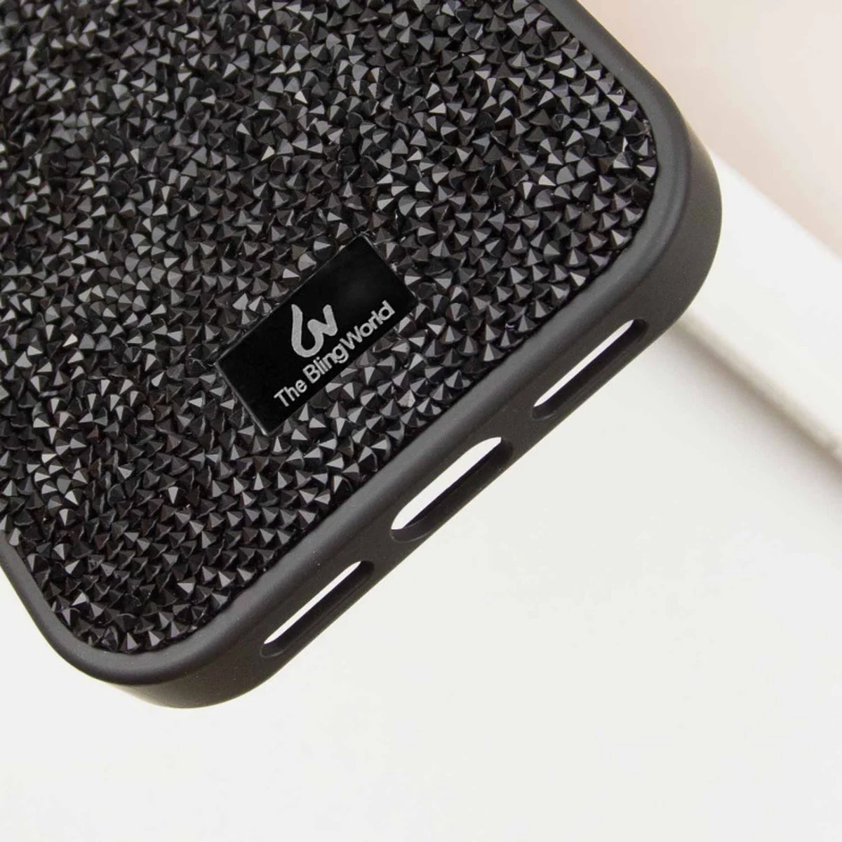 TPU чохол Bling World Rock Diamond для Apple iPhone 16 Pro (6.3") Чорний