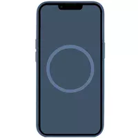 Чехол Silicone case (AAA) with Magsafe and Animation (button) для Apple iPhone 16 Pro (6.3") Denim