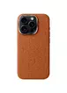 Шкіряний чохол Carved with MagSafe для Apple iPhone 16 Pro (6.3") Orange