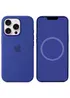 Чохол Silicone case (AAA) full with Magsafe and Animation для Apple iPhone 16 Pro (6.3") Ultramarine
